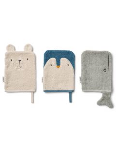 Set van 3 Sylvester washandjes