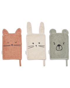 Set van 3 Sylvester washandjes