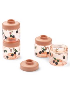 Set van 4 stapelbare Dominique snackboxen