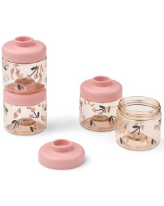 Set van 4 stapelbare Dominique snackboxen