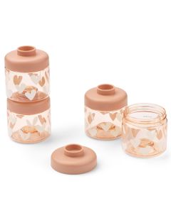 Set van 4 stapelbare Dominique snackboxen