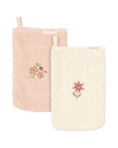 Set van 2 washandjes badstof
