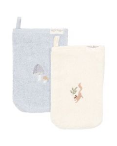 Set van 2 washandjes badstof