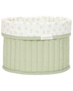 Klein rond omkeerbaar commodemandje 20 x 15 cm