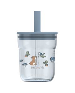 Kinderglas 250 ml met rietje