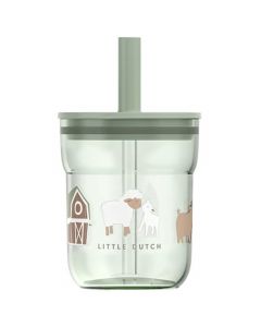 Kinderglas 250 ml met rietje