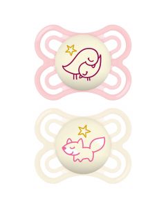 Fopspeen Perfect Night silicone 0-6m (x2)