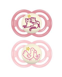 Fopspeen Perfect Night silicone 16m+ (x2)