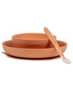 Eetset silicone - 3-delig
