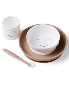 Eetset silicone - 4-delig