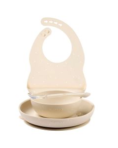 Eetset silicone met slab - 4-delig