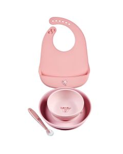 Eetset silicone met slab - 4-delig