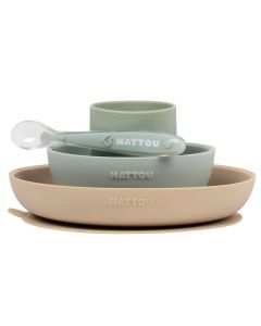 Eetset silicone - 4-delig