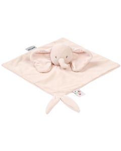 Knuffeldoek olifantje ribfluweel 27 x 27 cm - Fanfan