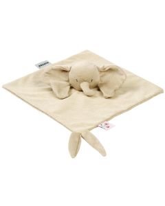 Knuffeldoek olifantje ribfluweel 27 x 27 cm - Fanfan