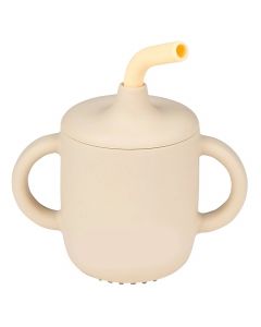 Siliconen drinkbeker met rietje
