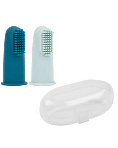 Set van 2 siliconen tandenborstels