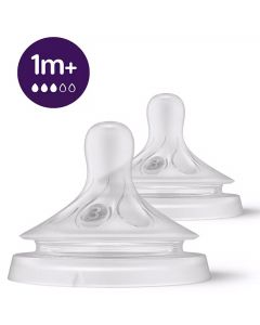 Set van 2 Natural 3.0 spenen 1m - T3