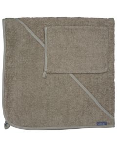 Badcape met washandje 75 x 75 cm
