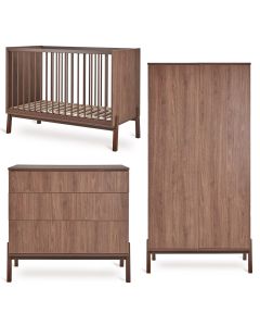 Ashi babykamer: bed 60 x 120 cm + commode + kledingkast 2 deuren