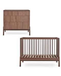 Ashi babykamer: bed 60 x 120 cm + commode