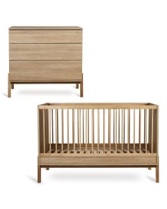 Ashi babykamer: bed 70 x 140 cm + commode