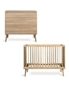 Flow babykamer: bed 60 x 120 cm + commode