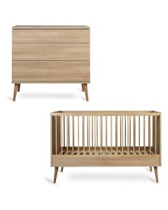 Flow babykamer: bed 70 x 140 cm + commode
