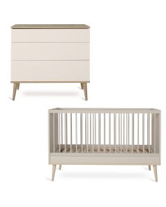 Flow babykamer: bed 70 x 140 cm + commode