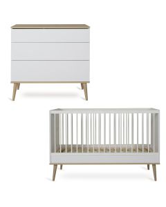 Flow babykamer: bed 70 x 140 cm + commode