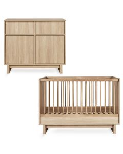 Kyo babykamer: bed 70 x 120 cm + commode