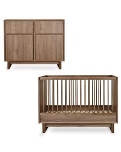 Kyo babykamer: bed 70 x 120 cm + commode