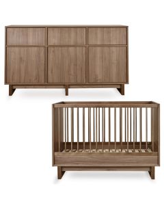 Kyo babykamer: bed 70 x 120 cm + commode XL