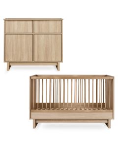 Kyo babykamer: bed 70 x 140 cm + commode