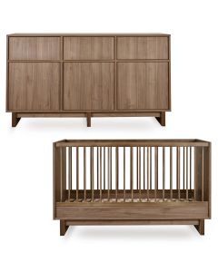 Kyo babykamer: bed 70 x 140 cm + commode XL