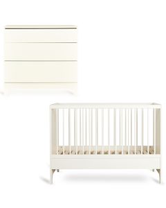 Tsugi babykamer: bed 60 x 120 cm + commode