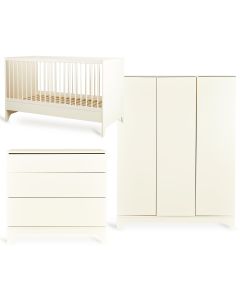 Tsugi babykamer: bed 70 x 140 cm + commode + kledingkast XL