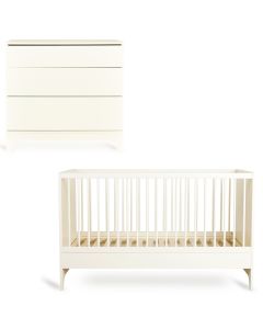 Tsugi babykamer: bed 70 x 140 cm + commode