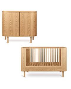 Yume babykamer: bed 70 x 140 cm + commode
