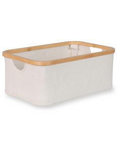 Opbergmand katoen bamboe 45 x 30 cm