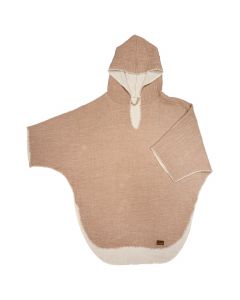 Poncho Natural voor volwassene