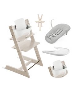 Tripp Trapp kinderstoel + Baby Set 2 + Tafelblad + Harnas 2 + Newborn Set