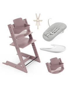 Tripp Trapp kinderstoel + Baby Set 2 + Tafelblad + Harnas 2 + Newborn Set