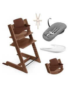 Tripp Trapp kinderstoel + Baby Set 2 + Tafelblad + Harnas 2 + Newborn Set
