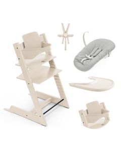 Tripp Trapp kinderstoel + Baby Set 2 + Tafelblad + Harnas 2 + Newborn Set
