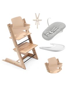 Tripp Trapp kinderstoel + Baby Set 2 + Tafelblad + Harnas 2 + Newborn Set