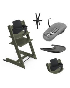 Tripp Trapp kinderstoel + Baby Set 2 + Tafelblad + Harnas 2 + Newborn Set