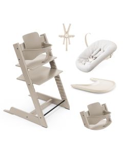 Tripp Trapp kinderstoel + Baby Set 2 + Tafelblad + Harnas 2 + Newborn Set