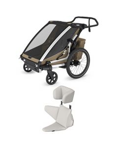 Pack Chariot Cross 2.0 double fietskar + Baby Supporter