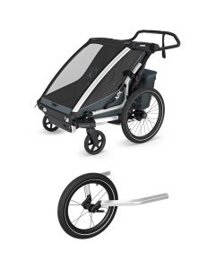 Pack Chariot Cross 2.0 double fietskar + Jogging Kit
